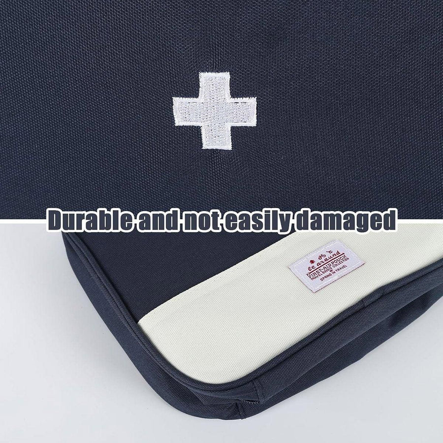 Set of 3 Portable Travel Medical Bags Organiser for Home Emergency Storage Use - Red