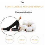 Women Long Massage Pilates Socks Yoga Socks Non Slip Socks Medium Open - Medium Open Toe Dark Gray