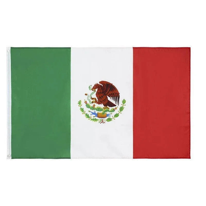 Large Mexico Mexican Flag Heavy Duty Outdoor Mx 90X150Cm - 3X5Ft