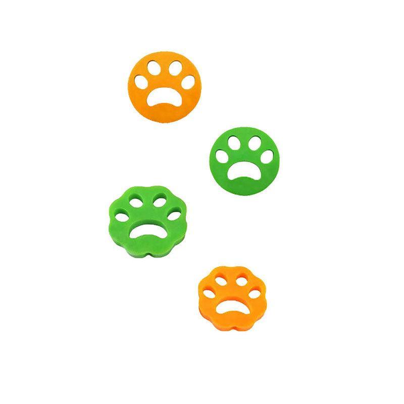 2/4PCS Pet Hair Remover Cat Fur Dog Hair Lint Catcher From Laundry Washing Machine - 2xFlower (Yellow+Green)