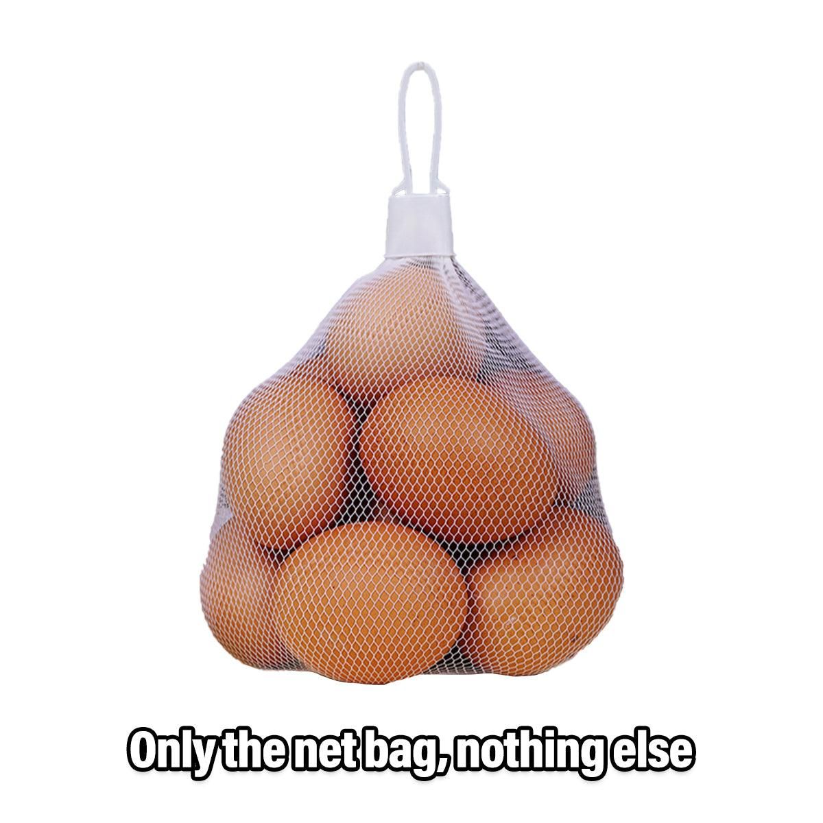 100pcs Nylon Mesh Bag Egg Storage Close Eye Plastic Mesh for Fruits Vegetables - 30cm