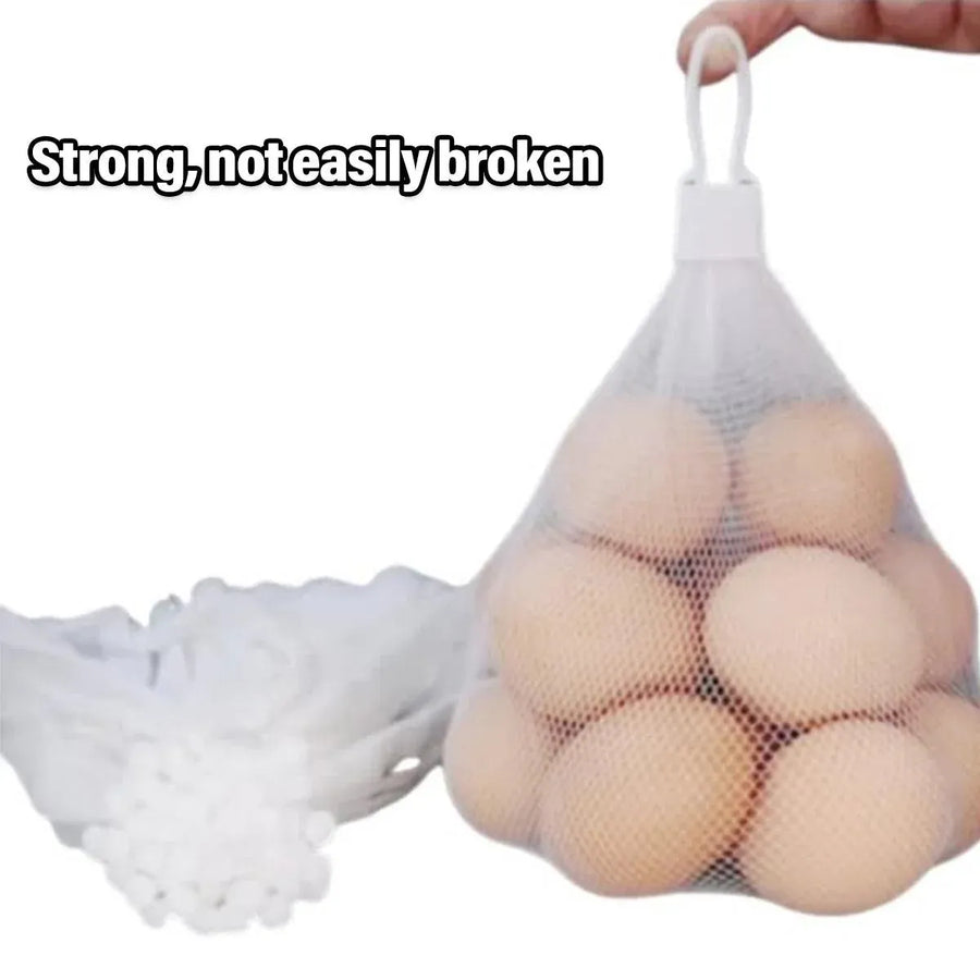 100pcs Nylon Mesh Bag Egg Storage Close Eye Plastic Mesh for Fruits Vegetables - 35cm