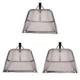 Stainless Steel Soil Sifter Drain Shovel Gardening Mesh Screen Filter Durable - 60MM - Front View