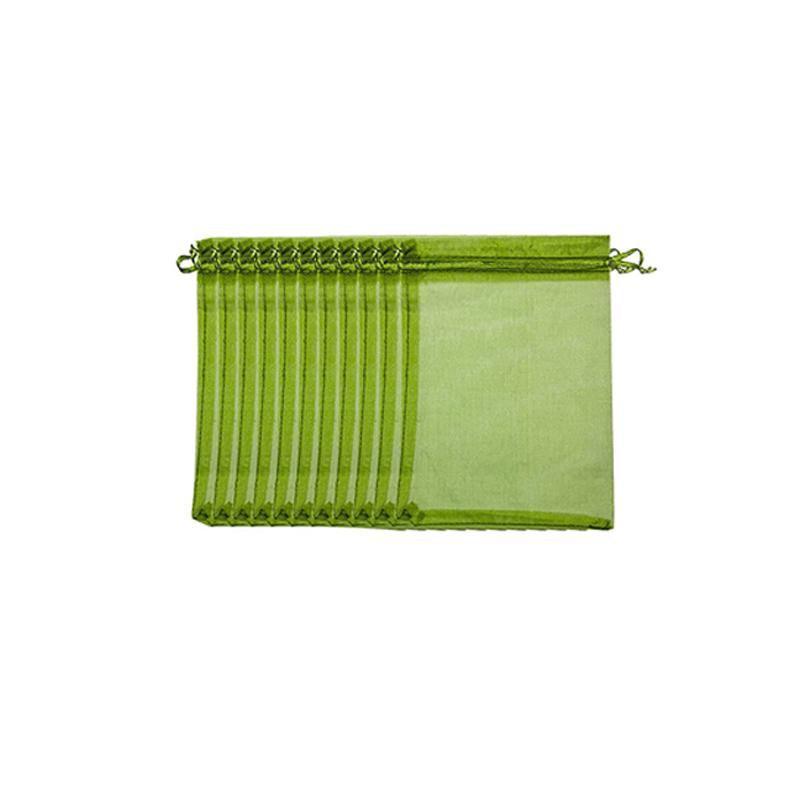 50/100PCS Garden Fruit Protection Net Bags Insect Proof Drawstring Mesh Organza - 50Pcs 20x30cm