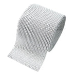 9m Diamante Diamond Ribbon Crystal Silver Rhinestone Mesh Wrap Wedding Party