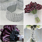 9m Diamante Diamond Ribbon Crystal Silver Rhinestone Mesh Wrap Wedding Party