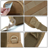 Man Shoulder Backpack Chest Bag Small Sling Cross Body Satchel Bag Outdoor - Camouflage - 45-Degree Angle