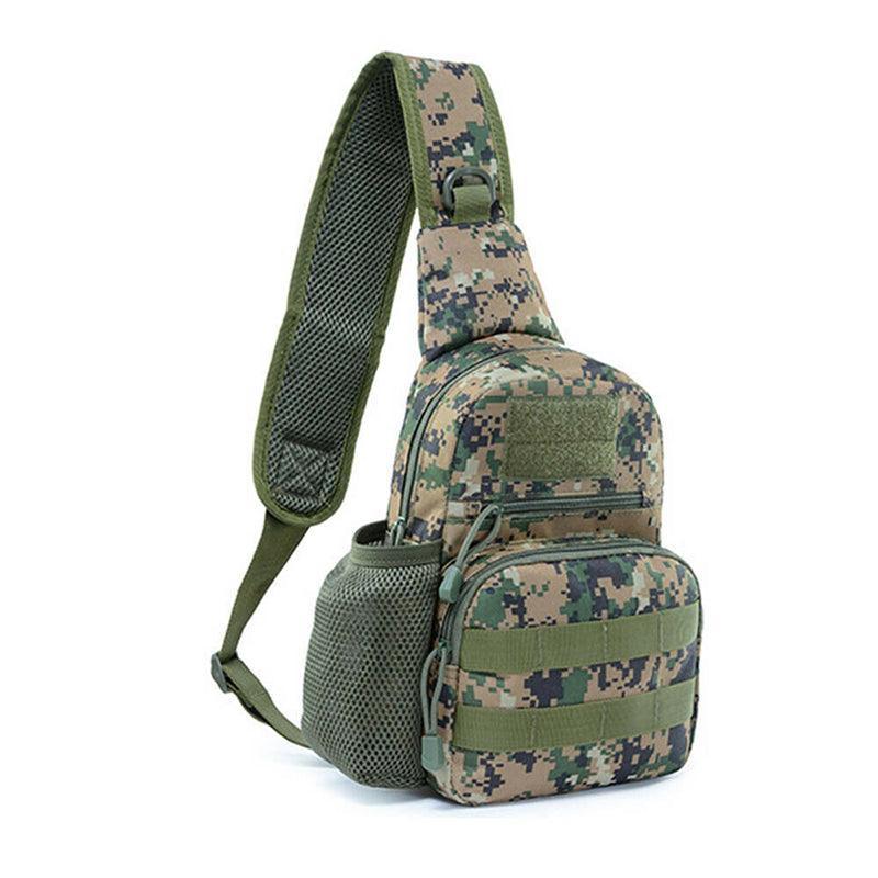 Man Shoulder Backpack Chest Bag Small Sling Cross Body Satchel Bag Outdoor - Camouflage