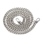 120cm Metal Handbag Shoulder Strap Bag Purse Chain Smooth Replacement Crossbody - Silver