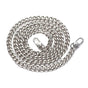120cm Metal Handbag Shoulder Strap Bag Purse Chain Smooth Replacement Crossbody - Silver