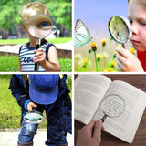 Magnifying Glass 5X Handheld Metal Frame 50mm Loupe - Rear View