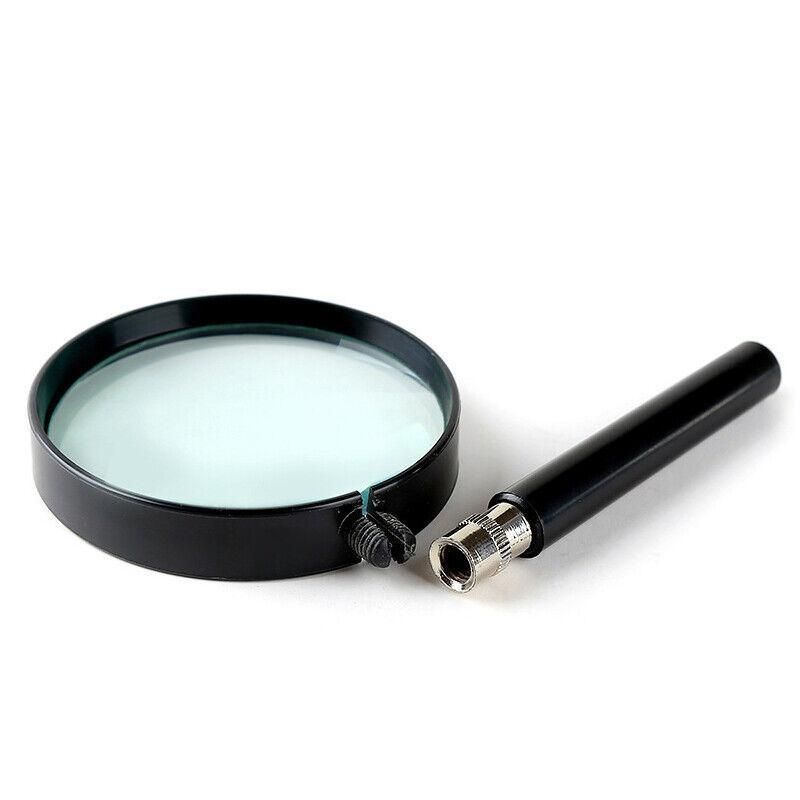Magnifying Glass 5X Handheld Metal Frame 50mm Loupe