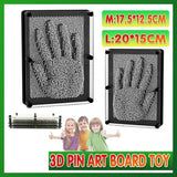 3D Metal Pin Art Board Desk Toys Frame - M - Front View
