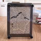 3D Metal Pin Art Board Desk Toys Frame - M - Top-Down View