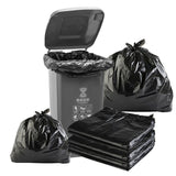 100Pcs Heavy-Duty Black Bin Bags - Durable Waste Refuse Sacks - 90*100cm-100PCS - Top-Down View