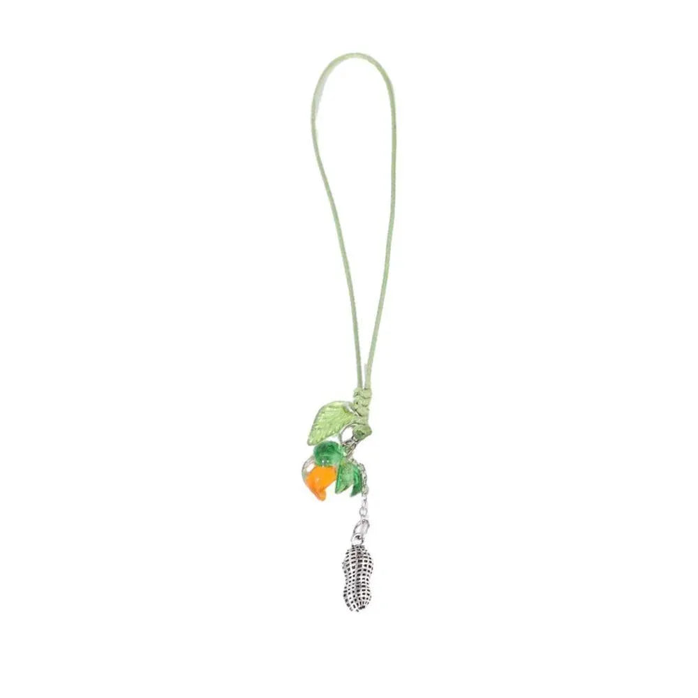 Accessories Bag Charm Key Chain Key Ring Car Keyring Ornament Persimmon Keychain - A