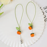 Accessories Bag Charm Key Chain Key Ring Car Keyring Ornament Persimmon Keychain - A - Extra Image
