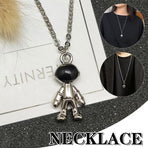 Hip Hop Titanium Steel Astronaut Pendant Necklace Men Women Gift