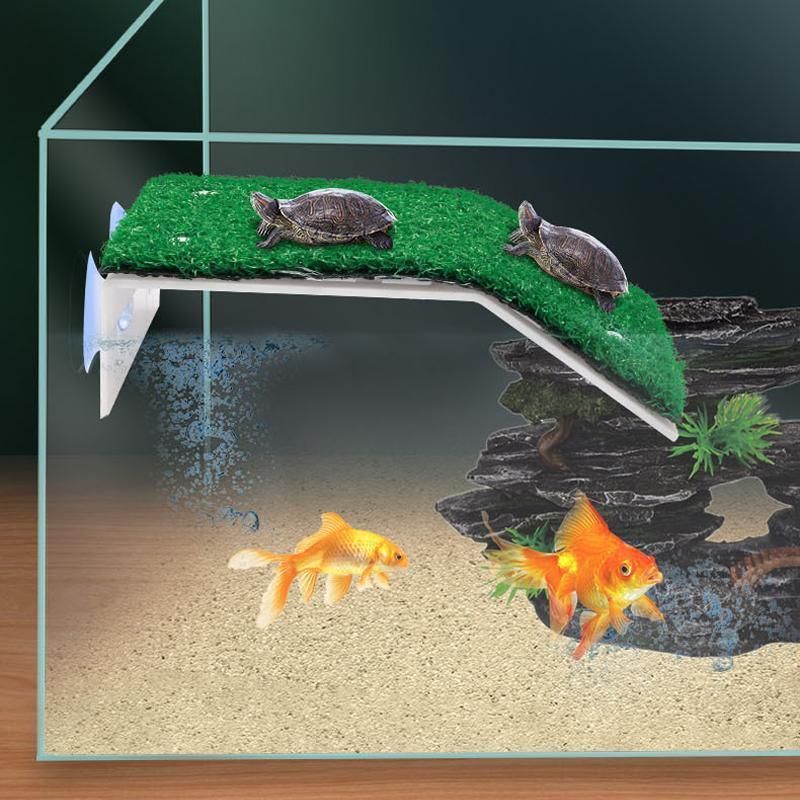 Turtle Basking Platform Ramp Reptile Tank Ladder Resting Terrace Simulation - S