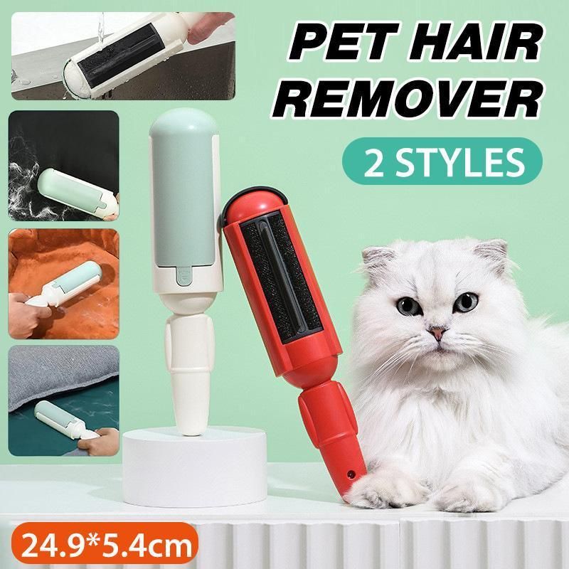 Pet Hair Remover Roller Self Cleaning Hair Remover Fur Removal For Dog and Cat - White
