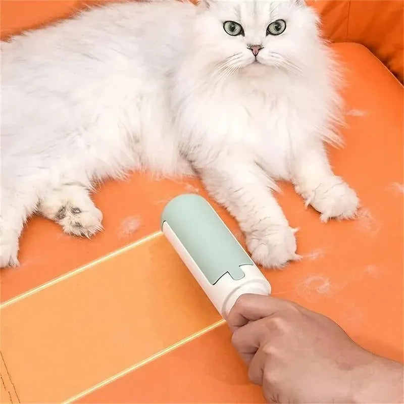 Pet Hair Remover Roller Self Cleaning Hair Remover Fur Removal For Dog and Cat - White