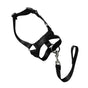 Black Dog Training Head Collar Halter Stop Pulling Training Tool Harness Strap Leader - XXL