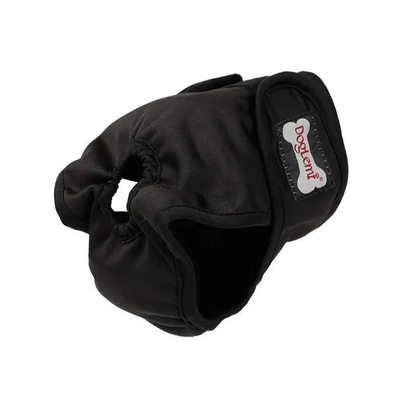 Female Dog Puppy Nappy Diapers Wrap Band Sanitary Pants Underpants XS-XL Black - XL