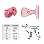 Female Dog Puppy Nappy Diapers Wrap Band Sanitary Pants Underpants XS-XL Black - XL