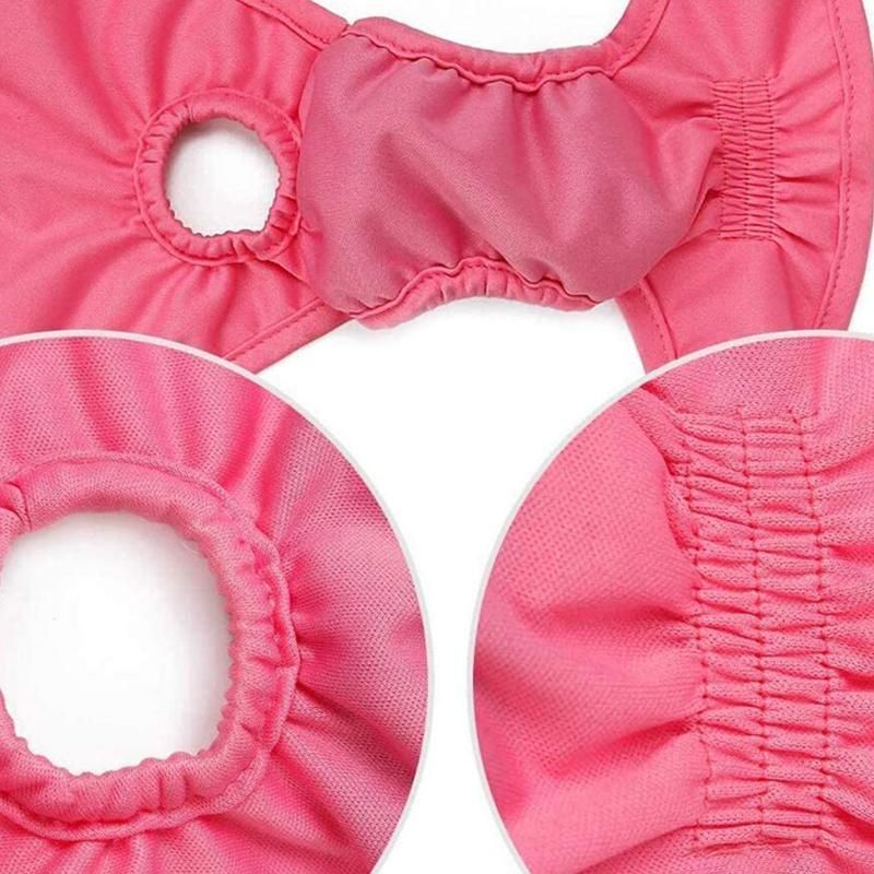 Female Dog Puppy Nappy Diapers Wrap Band Sanitary Pants Underpants XS-XL Black - XL