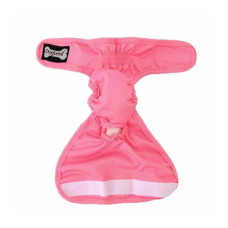 Female Dog Puppy Nappy Diapers Wrap Band Sanitary Pants Underpants XS-XL Black - XL