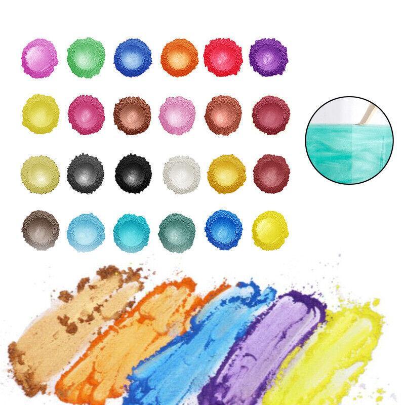 Mica Pigment Pearl Powder Resin Epoxy Premium Soaps Candle Bath Bomb Art Craft - Flow Golden