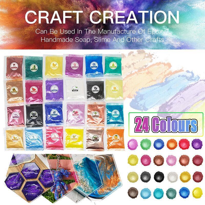 Mica Pigment Pearl Powder Resin Epoxy Premium Soaps Candle Bath Bomb Art Craft - Watermelon