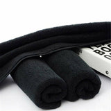 Black Cotton Towel 35x75cm Soft Thick Absorbent Bath Gym Travel Use