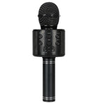 Karaoke Microphone Speaker Wireless Bluetooth Handheld Mic Usb Player Ktv Ws858 - Black