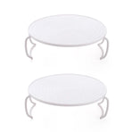 2PCS Kitchen Steaming Rack Multi Layer Tray Microwave Oven Cooking Shelf