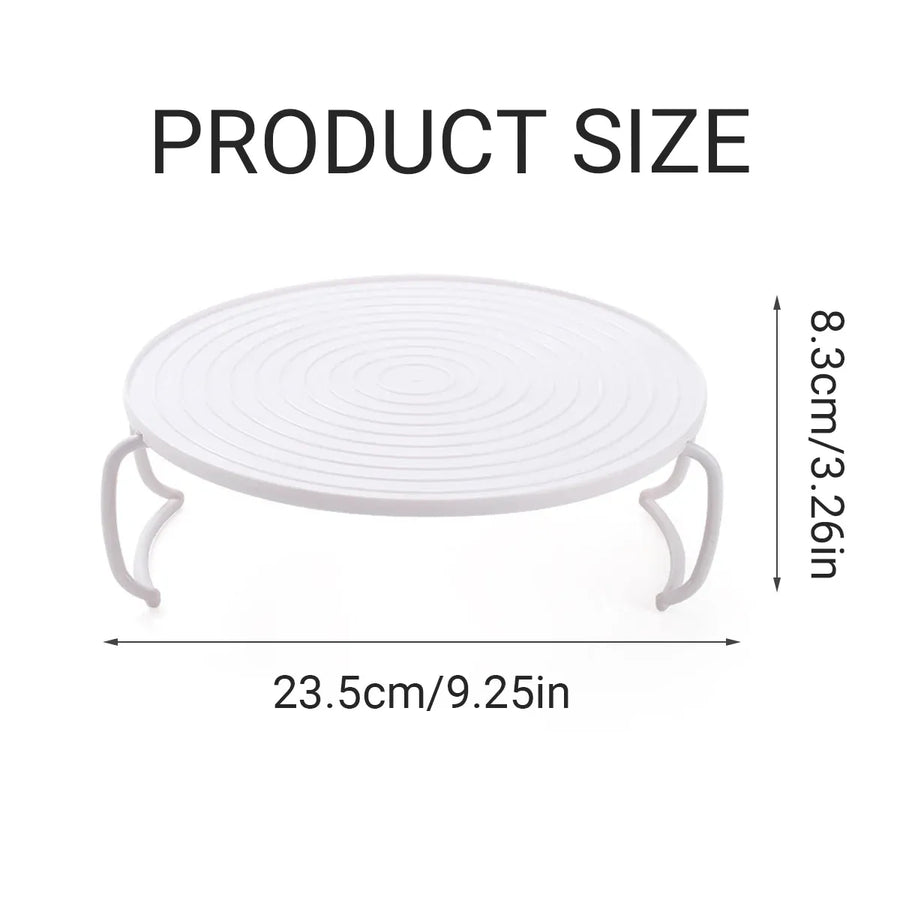 2PCS Kitchen Steaming Rack Multi Layer Tray Microwave Oven Cooking Shelf
