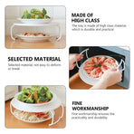 2PCS Kitchen Steaming Rack Multi Layer Tray Microwave Oven Cooking Shelf
