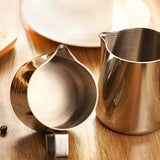 150-1000Ml Stainless Steel Milk Coffee Jug Latte Espresso Frothing Scale Pitcher - 600ML - 45-Degree Angle