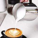 150-1000Ml Stainless Steel Milk Coffee Jug Latte Espresso Frothing Scale Pitcher - 600ML - Rear View