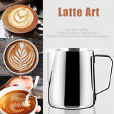 150-1000Ml Stainless Steel Milk Coffee Jug Latte Espresso Frothing Scale Pitcher - 600ML - Extra Image