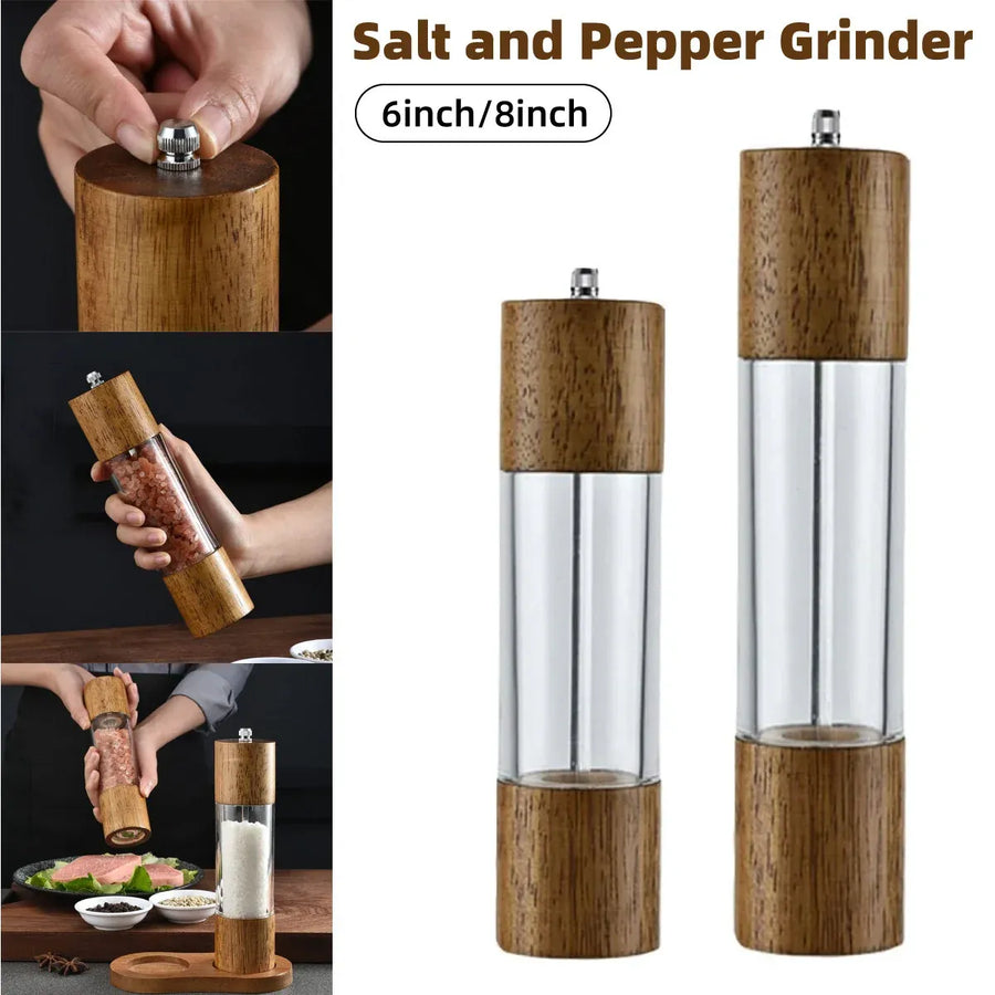 6 or 8inch Wood Grater Manual Pepper Grater Salt Grater Kitchen Tool Spice Shredder - 6inch