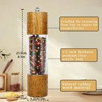 6 or 8inch Wood Grater Manual Pepper Grater Salt Grater Kitchen Tool Spice Shredder - 6inch
