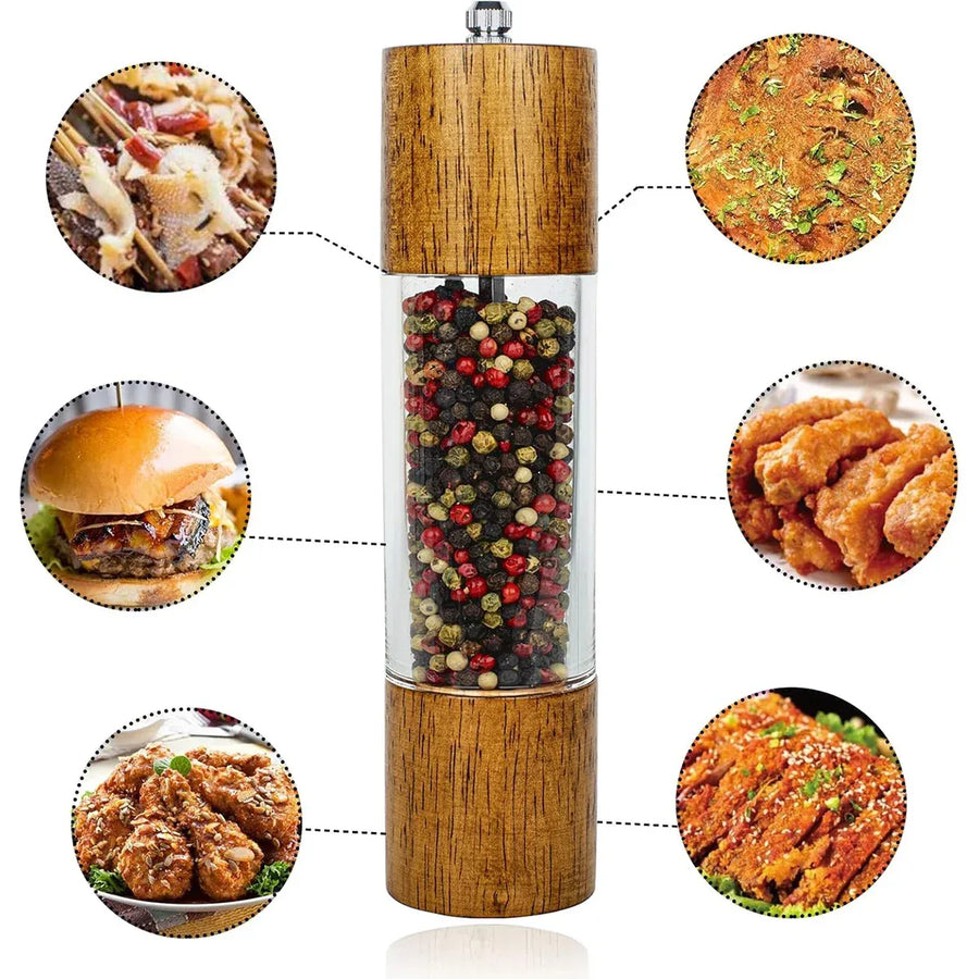 6 or 8inch Wood Grater Manual Pepper Grater Salt Grater Kitchen Tool Spice Shredder - 6inch