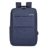 Waterproof Laptop Backpack Bag for Men Women School Travel Business Use - Grey 2 Zipper