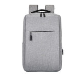 Waterproof Laptop Backpack Bag for Men Women School Travel Business Use - Grey 2 Zipper