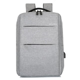 Waterproof Laptop Backpack Bag for Men Women School Travel Business Use - Grey 2 Zipper - Extra Image