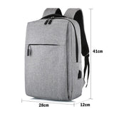 Waterproof Laptop Backpack Bag for Men Women School Travel Business Use - Blue 1 Zipper - Side View