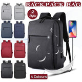 Waterproof Laptop Backpack Bag for Men Women School Travel Business Use - Red 1 Zipper