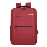 Waterproof Laptop Backpack Bag for Men Women School Travel Business Use - Red 1 Zipper - Extra Image