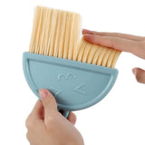 Mini Desktop Sweep Cleaning Brush Keyboard Brush Small Broom Dustpan Set - Green - Extra Image